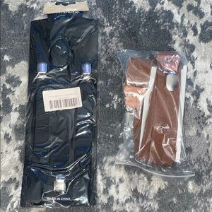 Black and Brown Suspenders